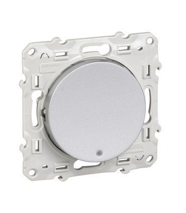 Poussoir Lumineux Odace Schneider Electric  Alu