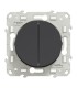 Double va-et-vient Anthracite connexion rapide Schneider Electric Odace