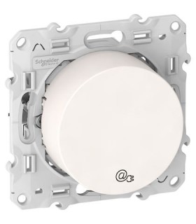 Prise RJ45 CPL Odace Schneider Electric- Blanc