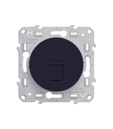 Prise RJ45 Odace Schneider Electric, grade 1 (téléphone) cat. 5 UTP, Anthracite