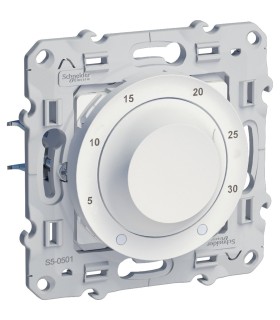 Thermostat électronique Odace Schneider Chauffage / Climatisation 8A Blanc