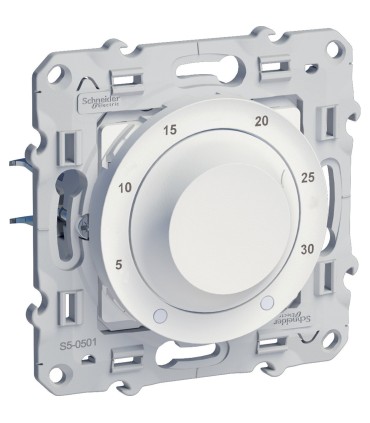 Thermostat électronique Odace Schneider Chauffage / Climatisation 8A Blanc