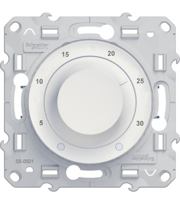 Thermostat électronique Odace Schneider Chauffage / Climatisation 8A Blanc
