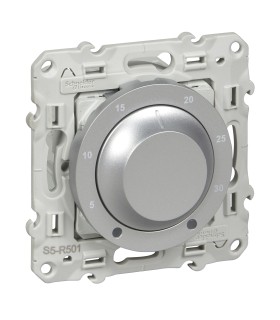Thermostat électronique Schneider Odace Chauffage / Climatisation 8A Alu