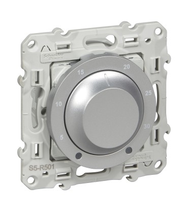 Thermostat électronique Schneider Odace Chauffage / Climatisation 8A Alu