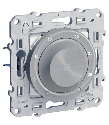 Thermostat électronique Schneider Odace Chauffage / Climatisation 8A Alu