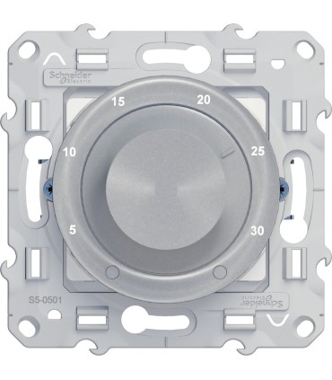 Thermostat électronique Schneider Odace Chauffage / Climatisation 8A Alu