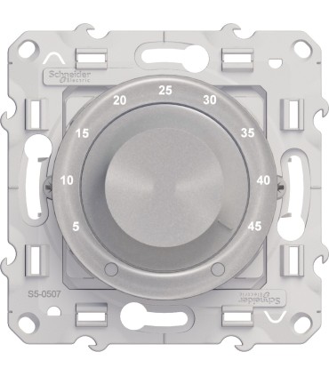 Thermostat électronique Plancher chauffant + Sonde 10A Alu Schneider Electric Odace