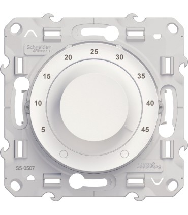 Thermostat électronique Plancher chauffant + Sonde 10A Blanc Schneider Electric Odace