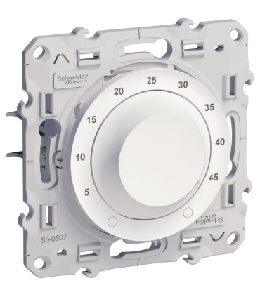 Thermostat électronique Plancher chauffant + Sonde 10A Blanc Schneider Electric Odace