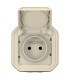 Prise de courant 2P+T Plexo composable sable / Legrand