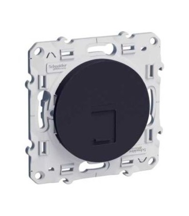 Prise RJ45 sans connecteur Schneider Electric Odace, Anthracite