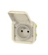 Prise de courant 2P+T Plexo composable sable / Legrand