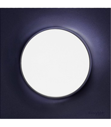 Plaque Odace Styl Anthracite 1 poste Schneider Electric