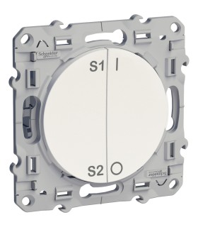 Commande de groupe pour scenarios 4 groupes 2 fils  Domotique Schneider Electric Odace PlusLink Blanc