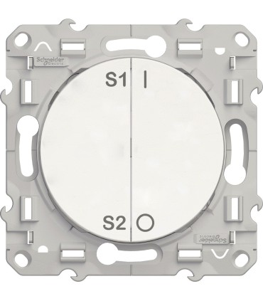 Commande de groupe pour scenarios 4 groupes 2 fils  Domotique Schneider Electric Odace PlusLink Blanc