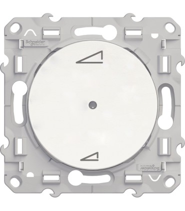 Variateur universel de lumière poussoir Odace + PlusLink  Schneider Electric Blanc