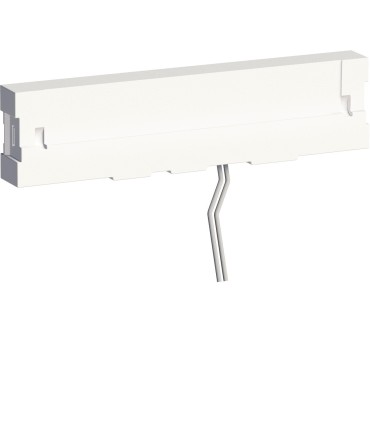 Bloc lumineux pour Plaque 1 Poste Porte étiquette Schneider Electric Odace Styl Pratic Blanc