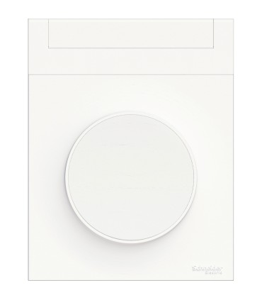 Bloc lumineux pour Plaque 1 Poste Porte étiquette Schneider Electric Odace Styl Pratic Blanc