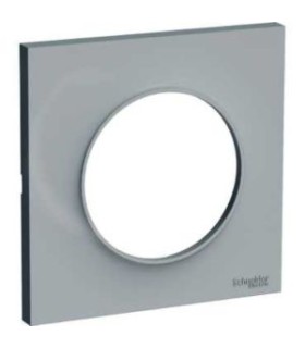 Plaque Odace Styl Gris 1 poste Schneider Electric