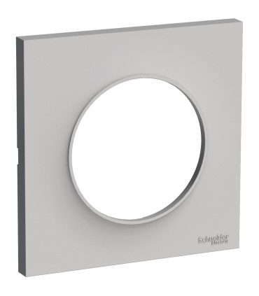 Plaque Odace Styl 1 poste Schneider Electric Couleur Sable (Pantone 429C)