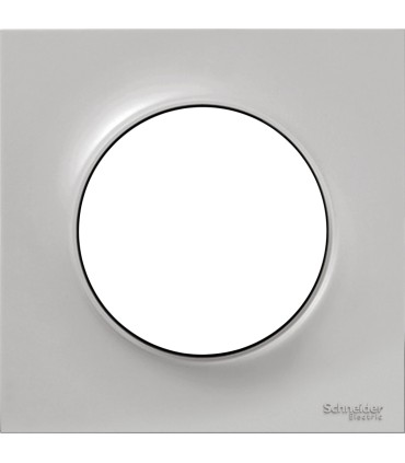 Plaque Odace Styl 1 poste Schneider Electric Couleur Sable (Pantone 429C)