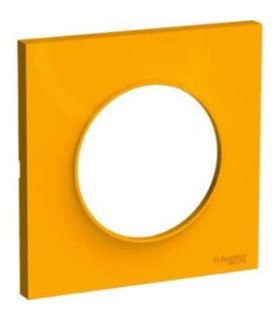 Plaque Odace Styl Ambre 1 poste Schneider Electric