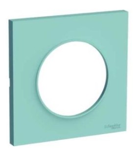 Plaque Odace Styl Bleu Cian 1 poste Schneider Electric