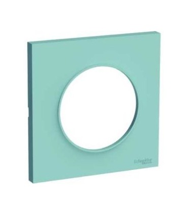 Plaque Odace Styl Bleu Cian 1 poste Schneider Electric