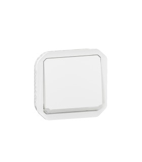 Interrupteur ou va-et-vient témoin 10AX 250V Plexo composable blanc / Legrand