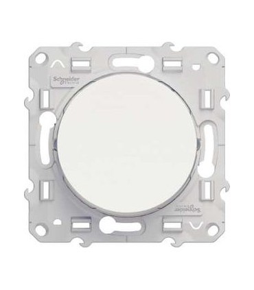 Poussoir Odace Schneider Blanc, 10 A, à griffes