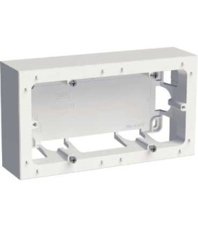 Boite Saillie 2 Postes entraxe 71mm Schneider Electric Odace Styl blanc