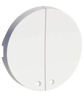 2 demi enjoliveurs Blanc + 2 LED Bleu Schneider Electric Odace