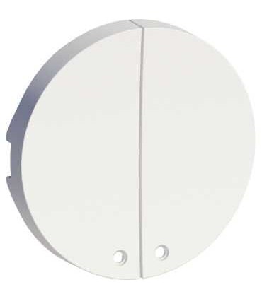 2 demi enjoliveurs Blanc + 2 LED Bleu Schneider Electric Odace