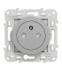 Prise de courant 2P+T affleurante Odace Schneider Alu - connexion rapide