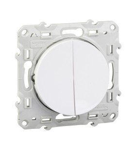 Double va-et-vient Odace connexion rapide, blanc