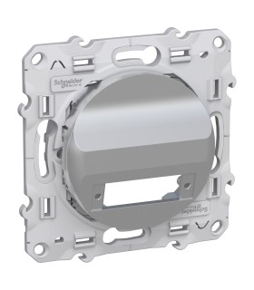 Prise OPTIQUE 2 Sorties ODACE Schneider Electric ALU