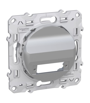 Prise OPTIQUE 2 Sorties ODACE Schneider Electric ALU