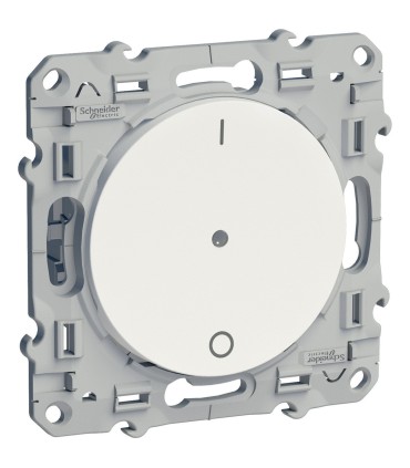 Interrupteur électronique 2 fils 2W Domotique Blanc Schneider Electric Odace +