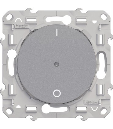 Interrupteur électronique 2 fils 2W Domotique Alu Schneider Electric Odace +