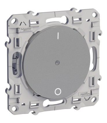 Interrupteur électronique 2 fils 2W Domotique Alu Schneider Electric Odace +
