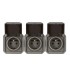 Prise de courant 3x2P+T horizontale Plexo composable anthracite / Legrand