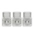 Prise de courant 3x2P+T horizontale Plexo composable blanc / Legrand