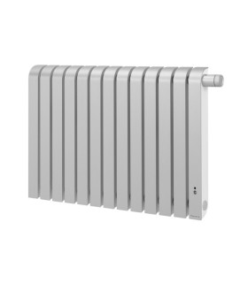 Radiateur à chaleur douce Mythik horizontal aluminium satiné 1000W