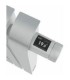 Radiateur à chaleur douce Mythik horizontal aluminium satiné 1000W