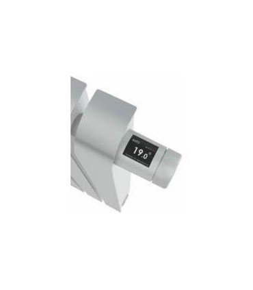 Radiateur à chaleur douce Mythik horizontal aluminium satiné 1000W