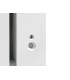 Radiateur à chaleur douce Mythik horizontal aluminium satiné 1000W