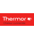 Radiateur à chaleur douce Mythik horizontal aluminium satiné 1000W