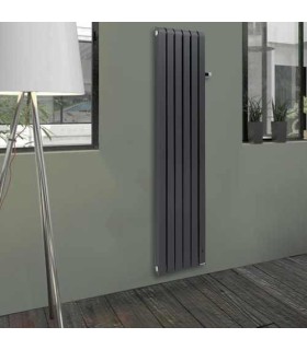 Mythik Radiateur Chaleur douce  vertical gris ardoise 1500W