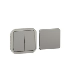 Transformeur réversible Plexo composable gris / Legrand
